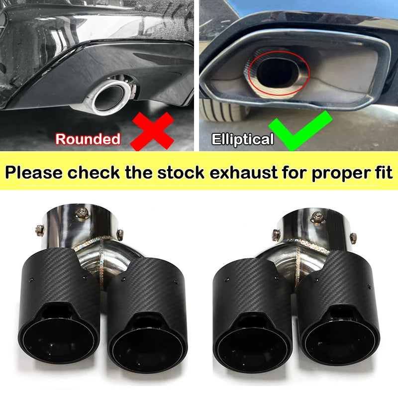 Bmw G20 G21 G22 G42 Quad Carbon Fibre Exhaust Tips – Direct Replacement
