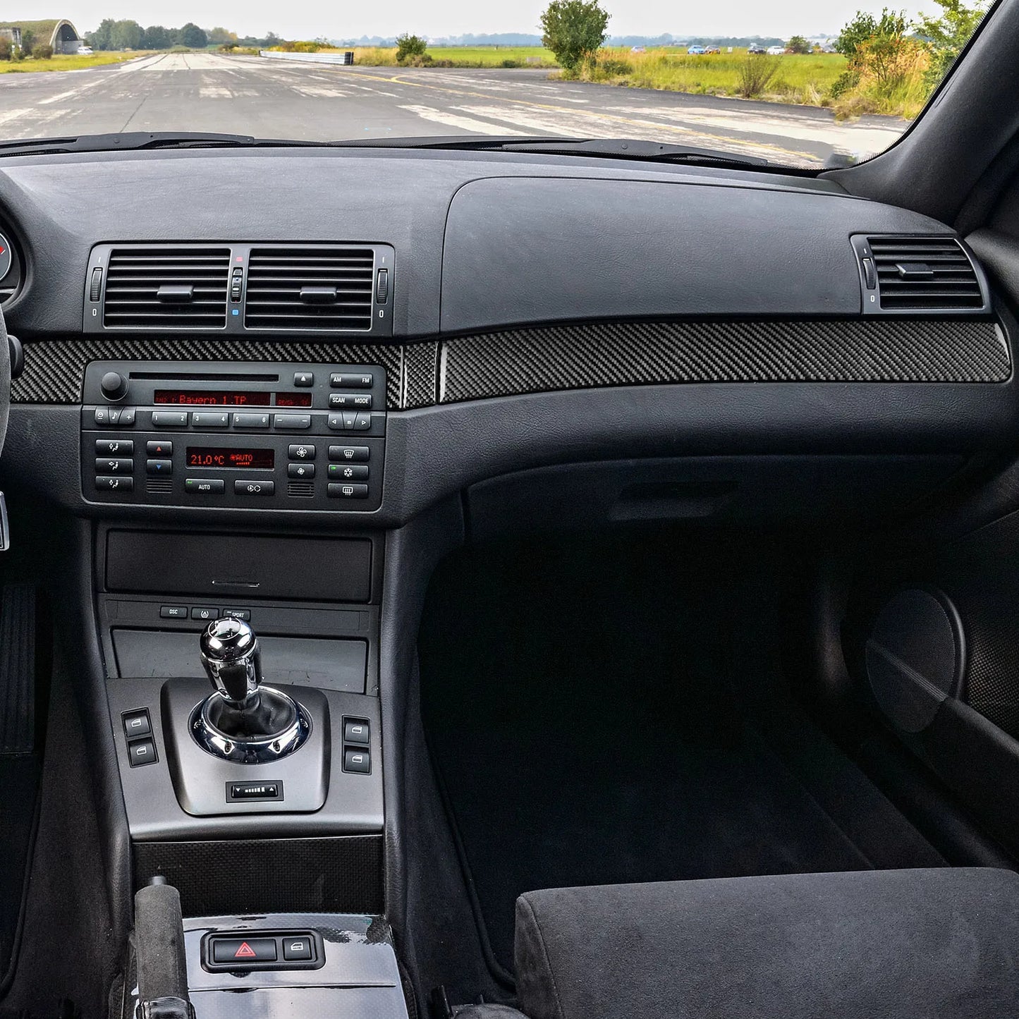 BMW Real Carbon Fiber Dashboard Trim Panel For E46 M3 1998-2006