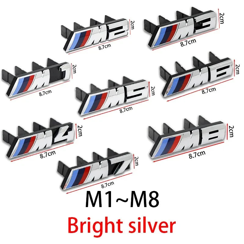 BMW E36 E46 E90 F10 Front Grille Emblem Sticker – 3D ABS Glossy M Badge