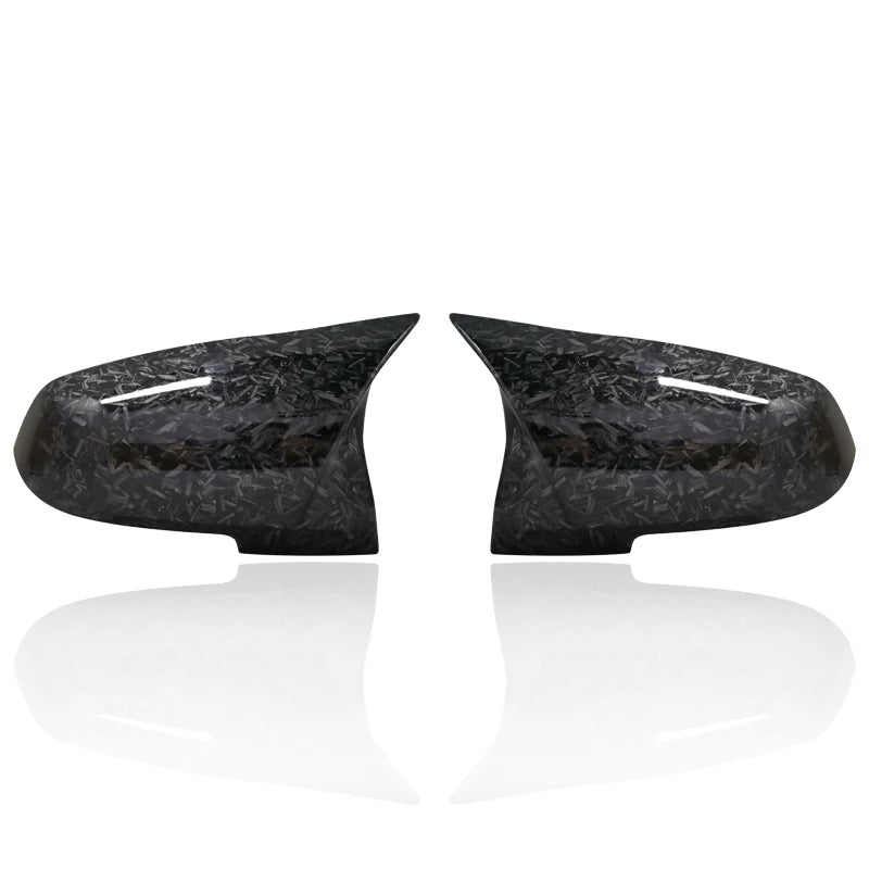 Wing Mirror Cover Caps – BMW 1 2 3 4 Series X1 M2 i3 F20 F22 F30 F32 | Glossy Black, Carbon Grain & Forged Carbon