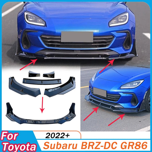 Toyota Front Bumper Splitters Lip Diffuser Guard for BRZ-DC GR86 2022 and Newer