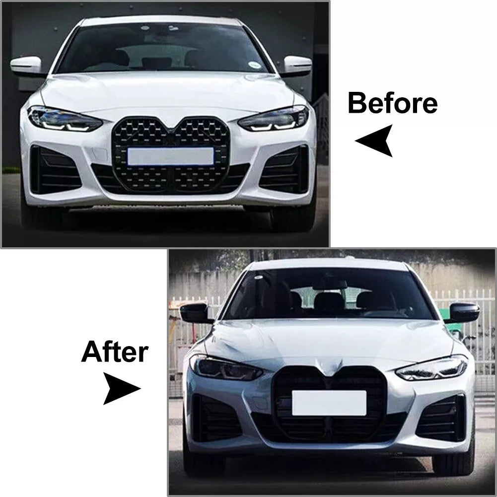 Gloss Black Front Bumper Centre Grille – BMW 4 Series G22 G23 2-Door 2021–2023