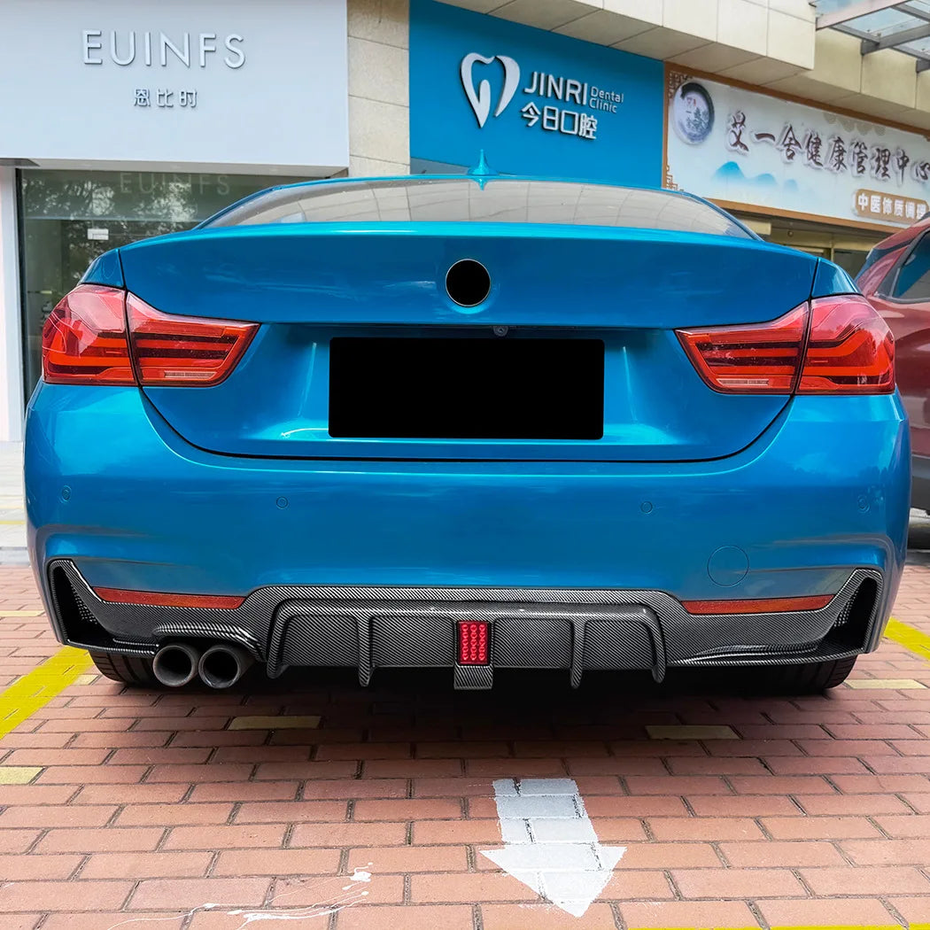 BMW 4 Series F32 F33 F36 Rear Bumper Lip Diffuser - M Sport