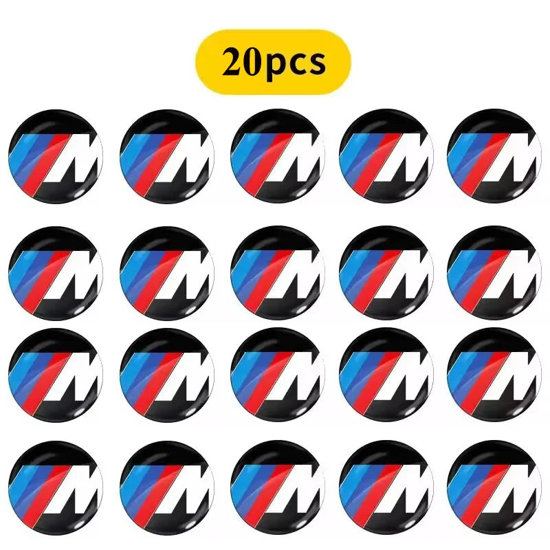 BMW Key Fob Emblem Sticker | 11mm & 14mm | M, Blue White, Kith & Anniversary | 2–20 Pack