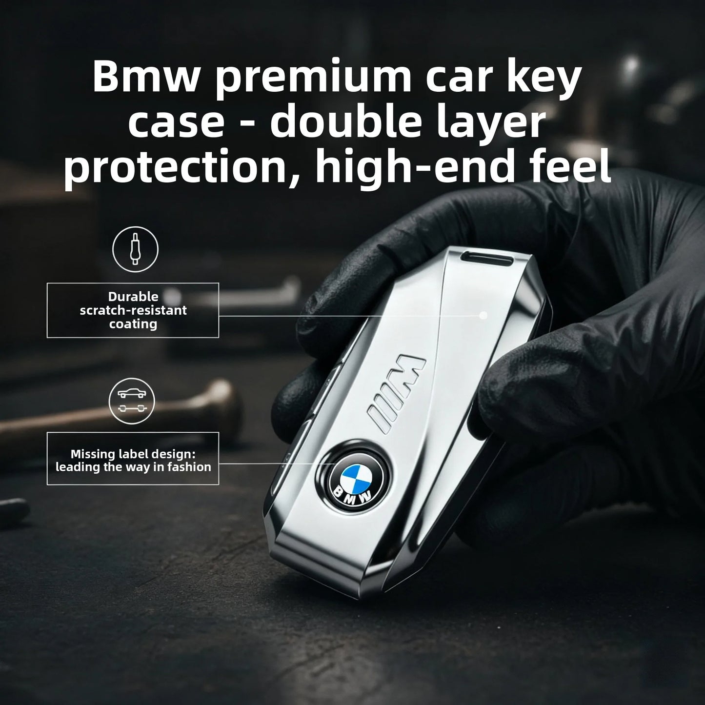 BMW G & I Chassis Key Fob Shell | Zinc Alloy | Space Silver & Darth Vader
