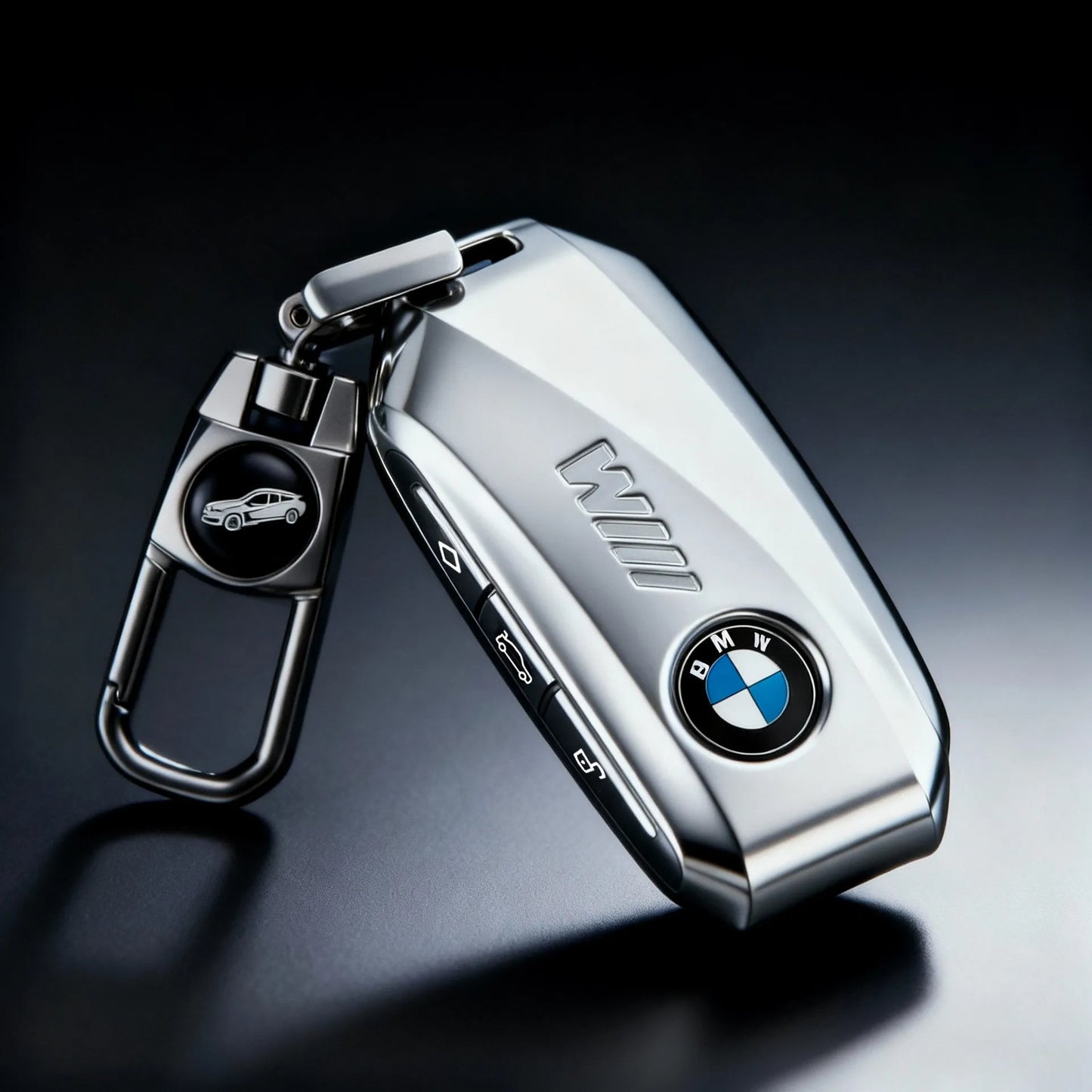 BMW G & I Chassis Key Fob Shell | Zinc Alloy | Space Silver & Darth Vader