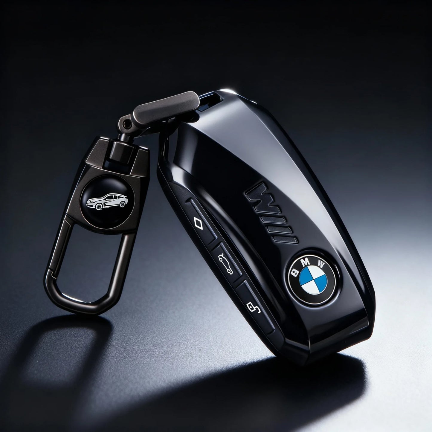 BMW G & I Chassis Key Fob Shell | Zinc Alloy | Space Silver & Darth Vader