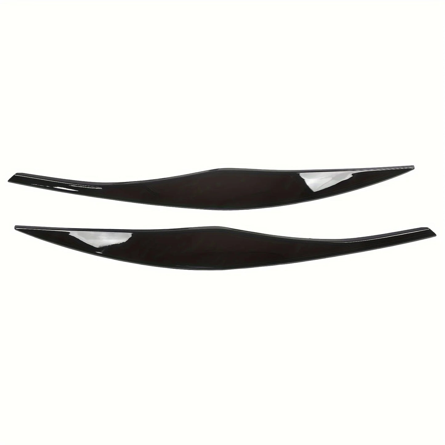 BMW 3 Series E90 E91 Headlight Eyelids – Glossy Black