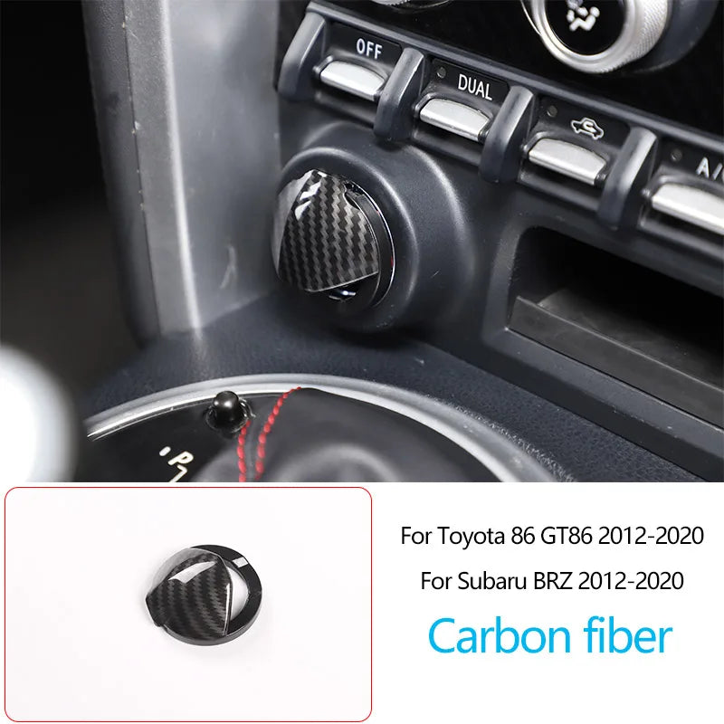 Owntycar ABS Carbon Fiber Shift Armrest Panel for Subaru BRZ and Toyota 86