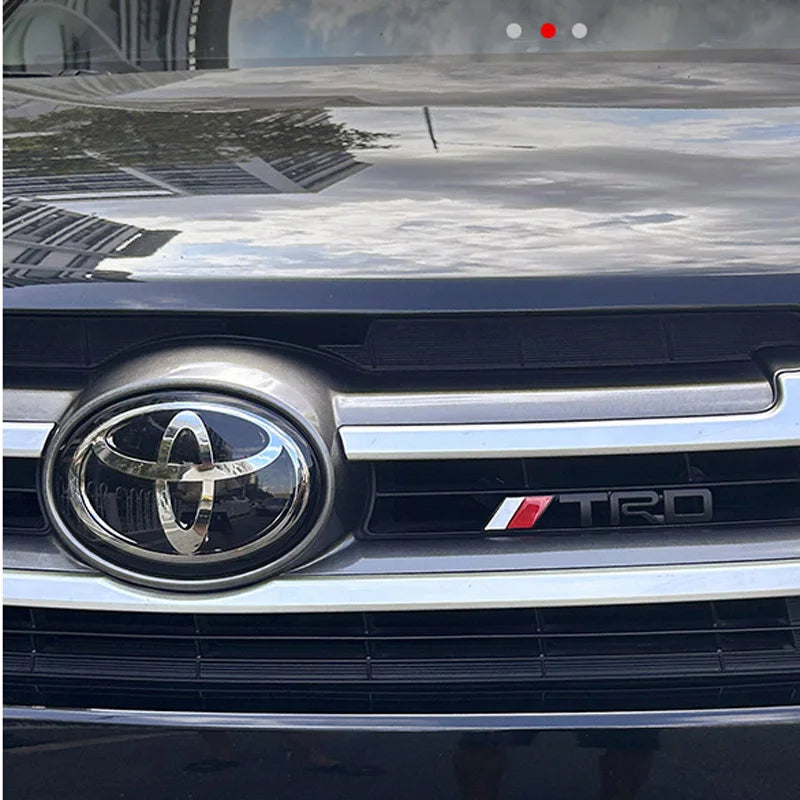 Toyota TRD Emblem Front Grille and 3D Metal Rear Badge for Highlander 2015-2021