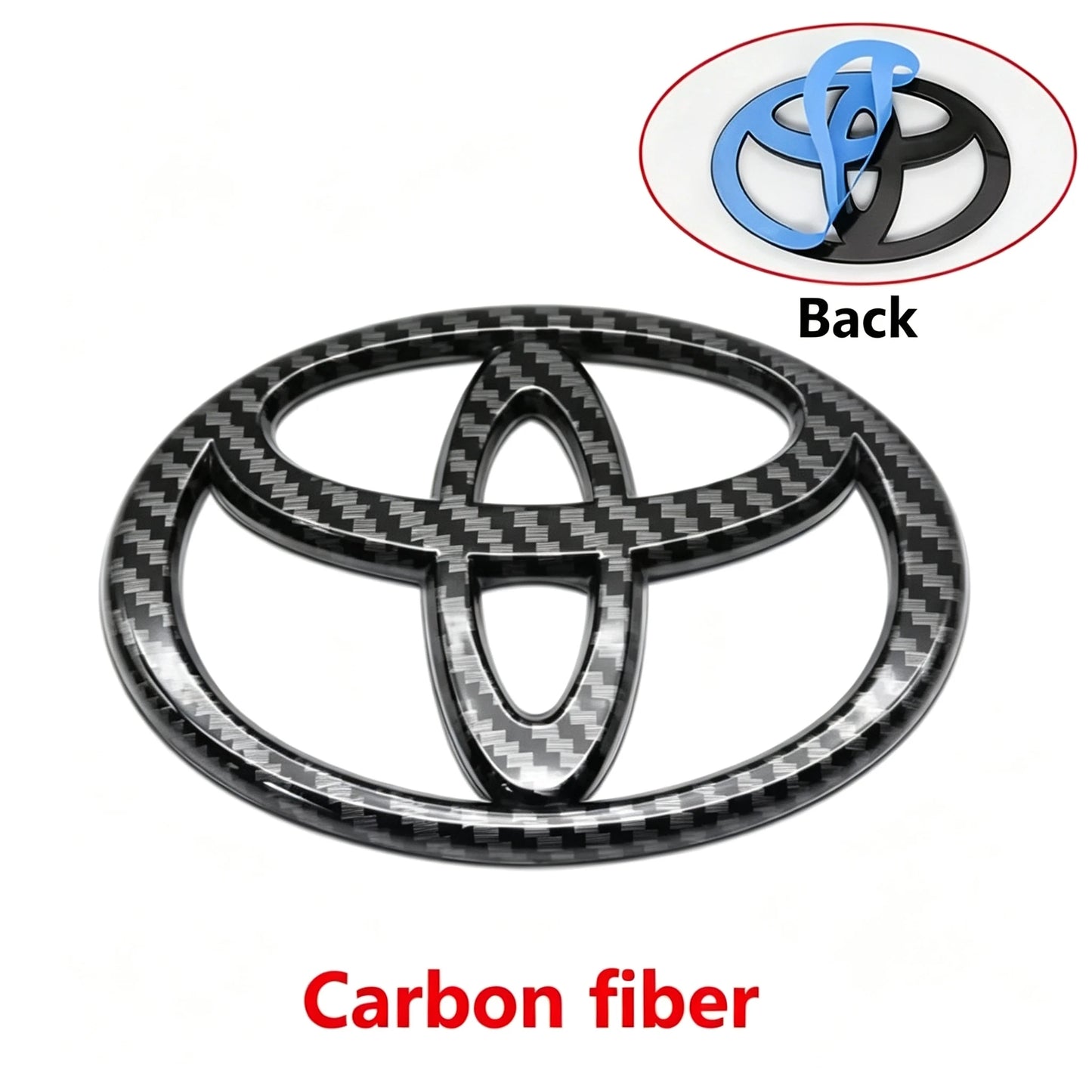 Toyota 3D Logo Front Grill Emblem For Corolla Camry RAV4 Hilux Yaris
