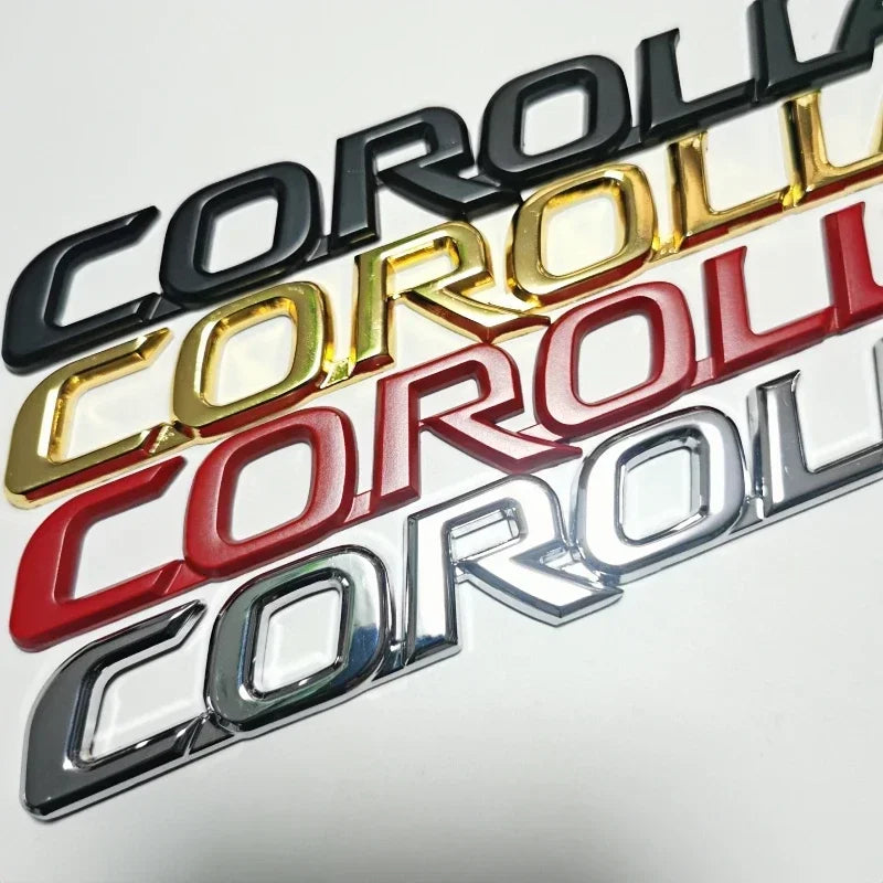 Toyota 3D Metal Emblem for Corolla Cross Rear Trunk