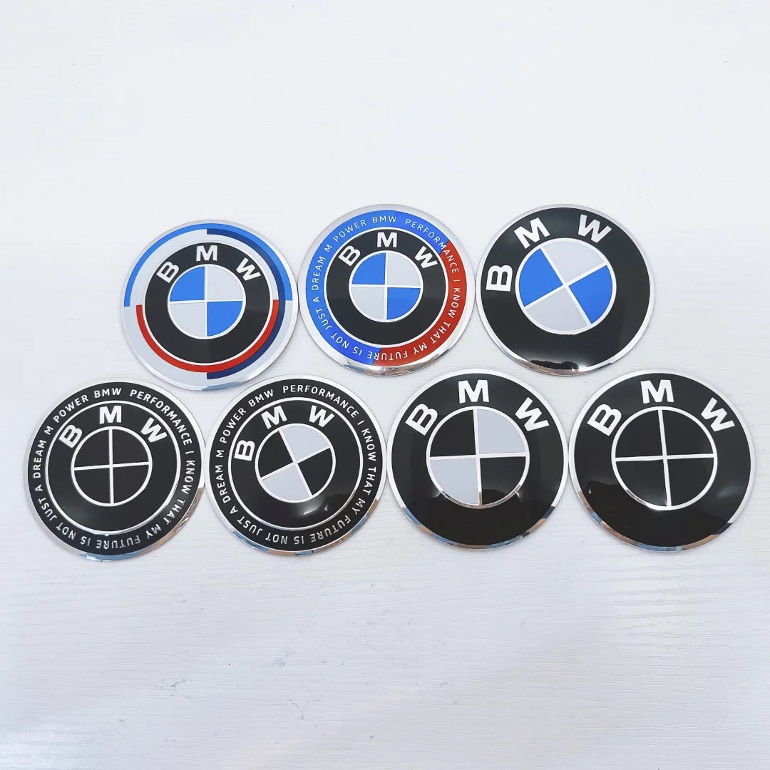 BMW Aluminium Wheel Centre Cap Set | 4 Pieces | 56–70mm | Multiple Designs