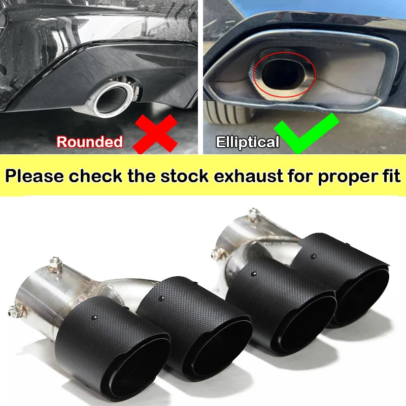 Bmw G20 G21 G22 G42 Quad Carbon Fibre Exhaust Tips – Direct Replacement