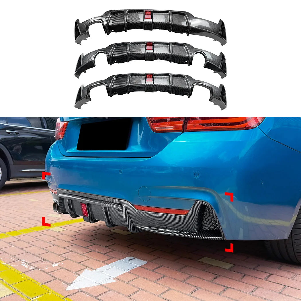 BMW 4 Series F32 F33 F36 Rear Bumper Lip Diffuser - M Sport