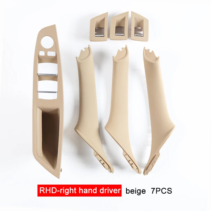 Inner Door Handle Panel Pull Trim Set – BMW 5 Series F10 F11 F18 2010–2017 | 7 Piece | LHD & RHD