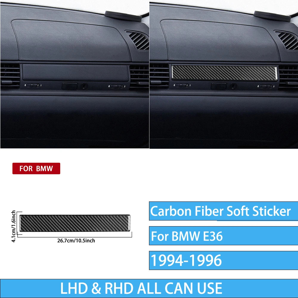 BMW Carbon Fiber Dashboard Trim Panel for E36 M3 1994-1996