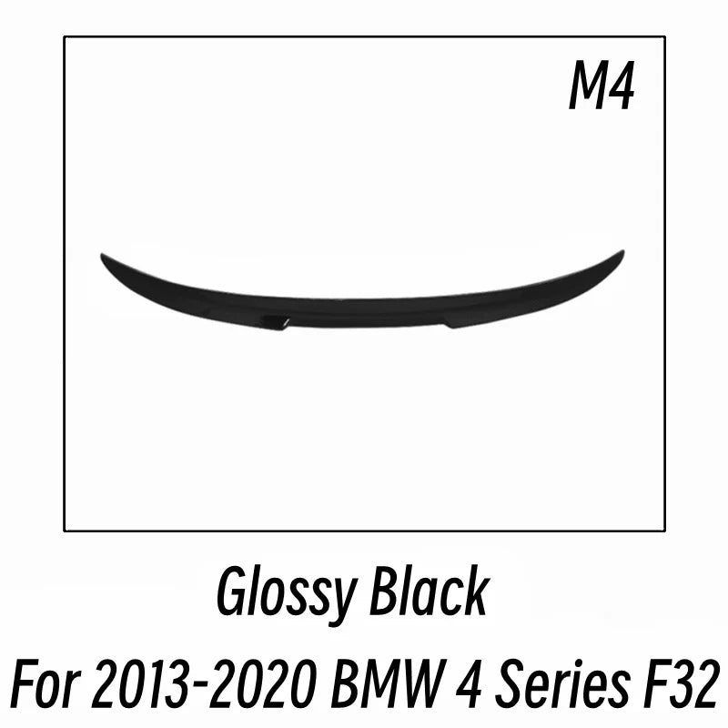 BMW 4 Series F32 F33 F36 Rear Boot Spoiler - Sturdy Plastic Trim