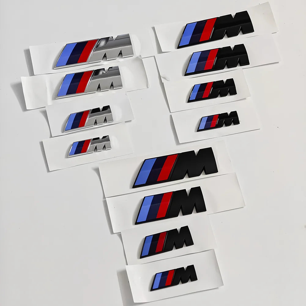 BMW M Logo Fender & Trunk Badge Emblem | Single or Pair | Multiple Sizes & Colours