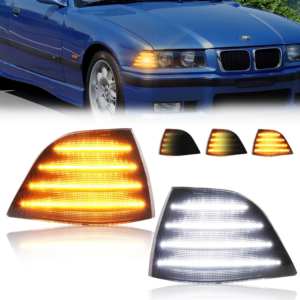 Sequential LED Front Corner Turn Signal Lights – BMW E36 Coupe & Convertible 1992–1999