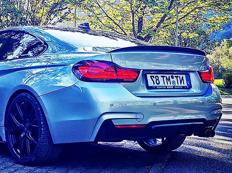 BMW 4 Series F32 F33 F36 Rear Boot Spoiler - Sturdy Plastic Trim