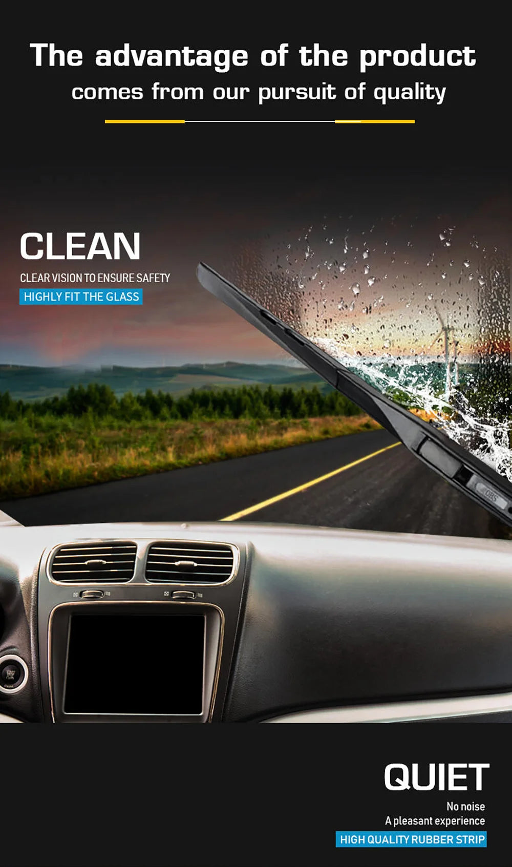 Bmw 4 Series F32 F33 F36 F80 Front Wiper Blades - 24 And 18 Inch