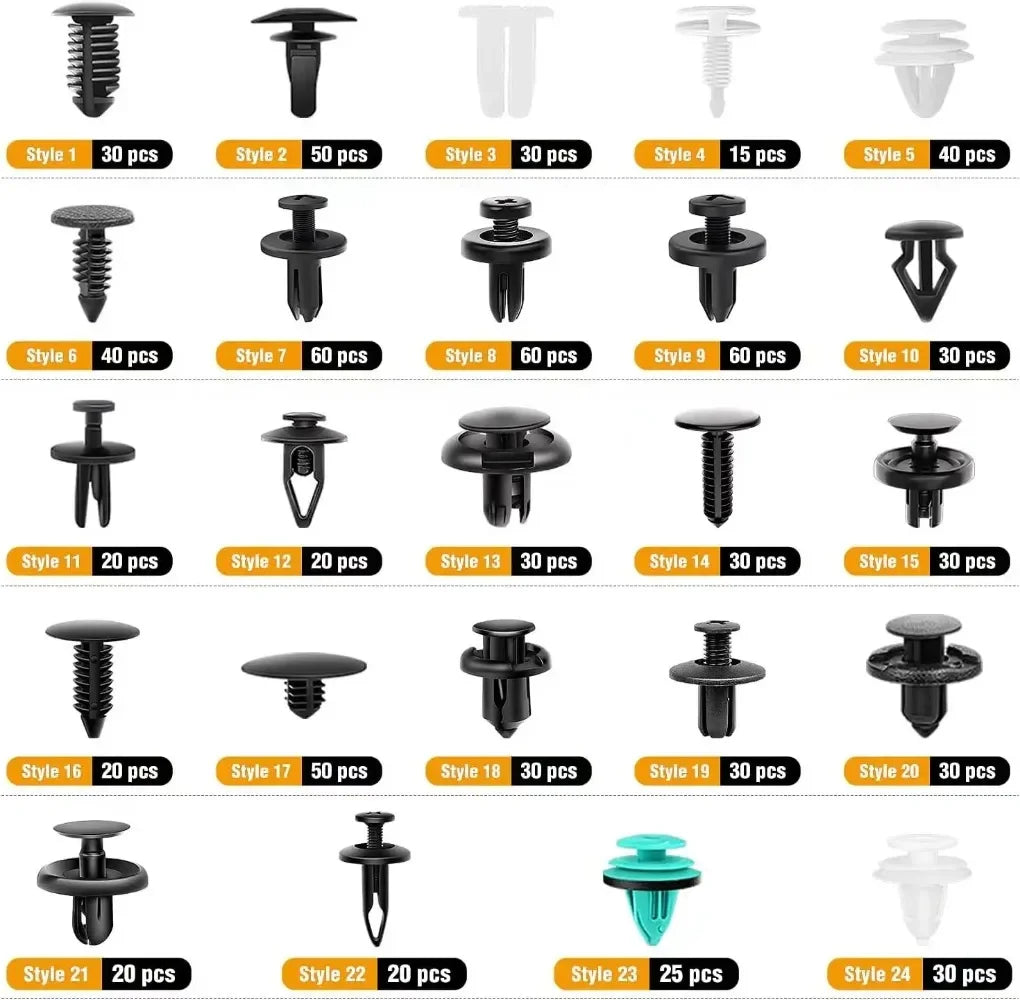 Generic Auto Fastener Clip Kit 800Pcs Plastic Retainers For Body Panels
