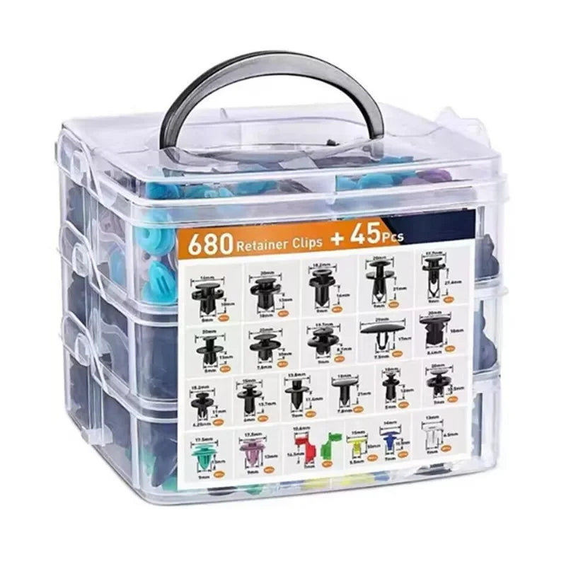 Generic Auto Fastener Clip Kit 800Pcs Plastic Retainers For Body Panels