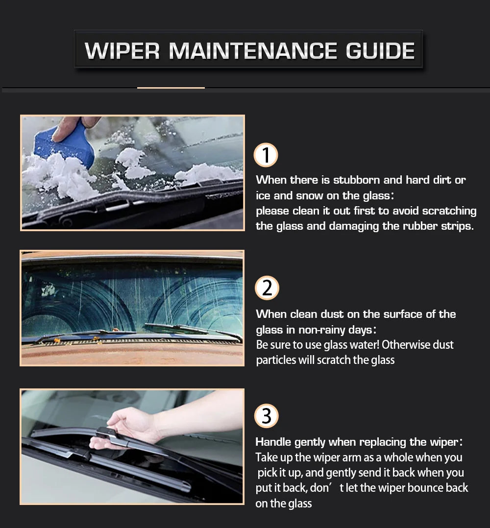 Bmw 4 Series F32 F33 F36 F80 Front Wiper Blades - 24 And 18 Inch