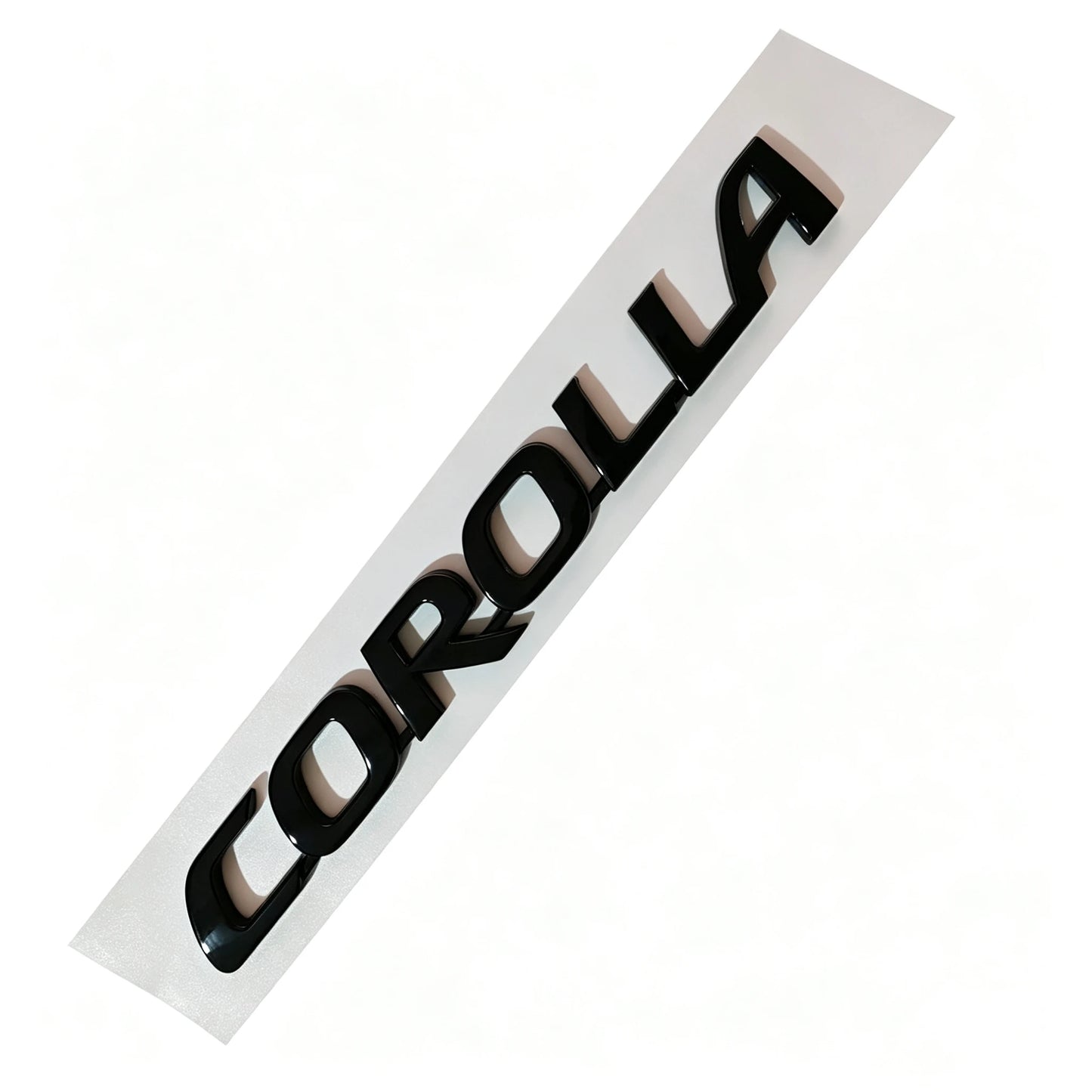 Toyota Corolla Trunk Emblem Sticker 3D Glossy Black Silver For Corolla