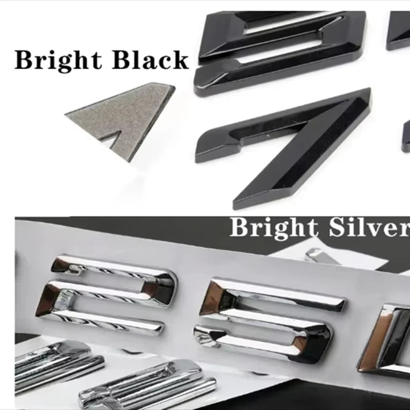 Bmw 3 Series Boot Badge Letters – Glossy Black Rear Emblems