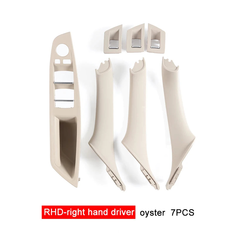 Inner Door Handle Panel Pull Trim Set – BMW 5 Series F10 F11 F18 2010–2017 | 7 Piece | LHD & RHD