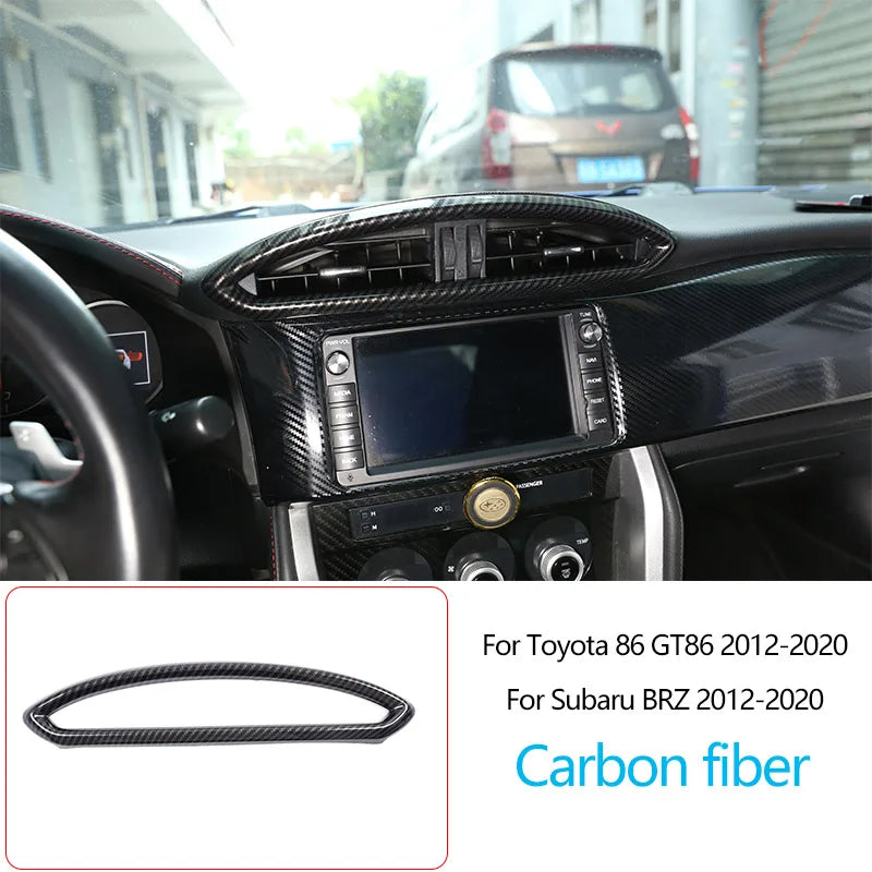 Owntycar ABS Carbon Fiber Shift Armrest Panel for Subaru BRZ and Toyota 86