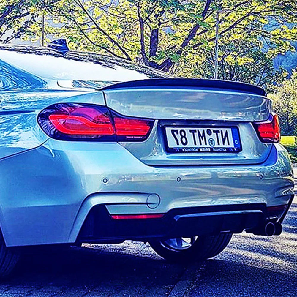 BMW 4 Series F32 F33 F36 Rear Boot Spoiler - Sturdy Plastic Trim