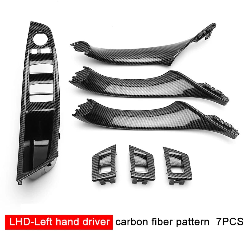 Inner Door Handle Panel Pull Trim Set – BMW 5 Series F10 F11 F18 2010–2017 | 7 Piece | LHD & RHD