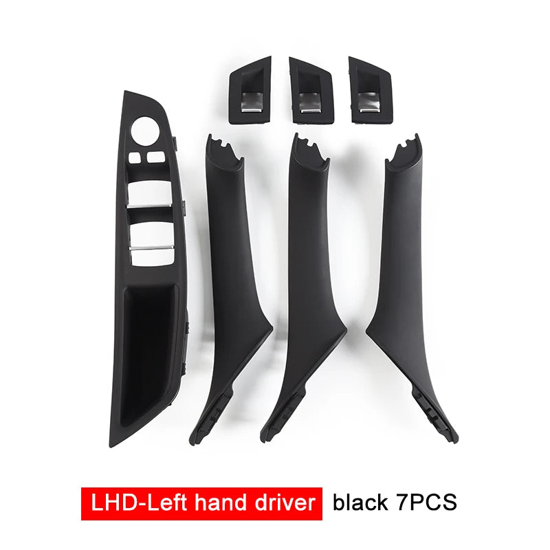 Inner Door Handle Panel Pull Trim Set – BMW 5 Series F10 F11 F18 2010–2017 | 7 Piece | LHD & RHD