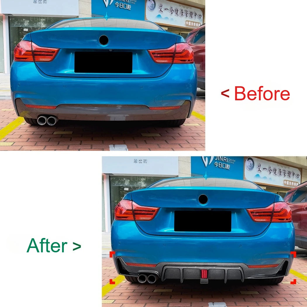 BMW 4 Series F32 F33 F36 Rear Bumper Lip Diffuser - M Sport