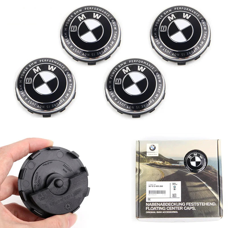 BMW Floating Wheel Centre Caps | 56mm & 68mm | 4-Piece Set | 8 Designs