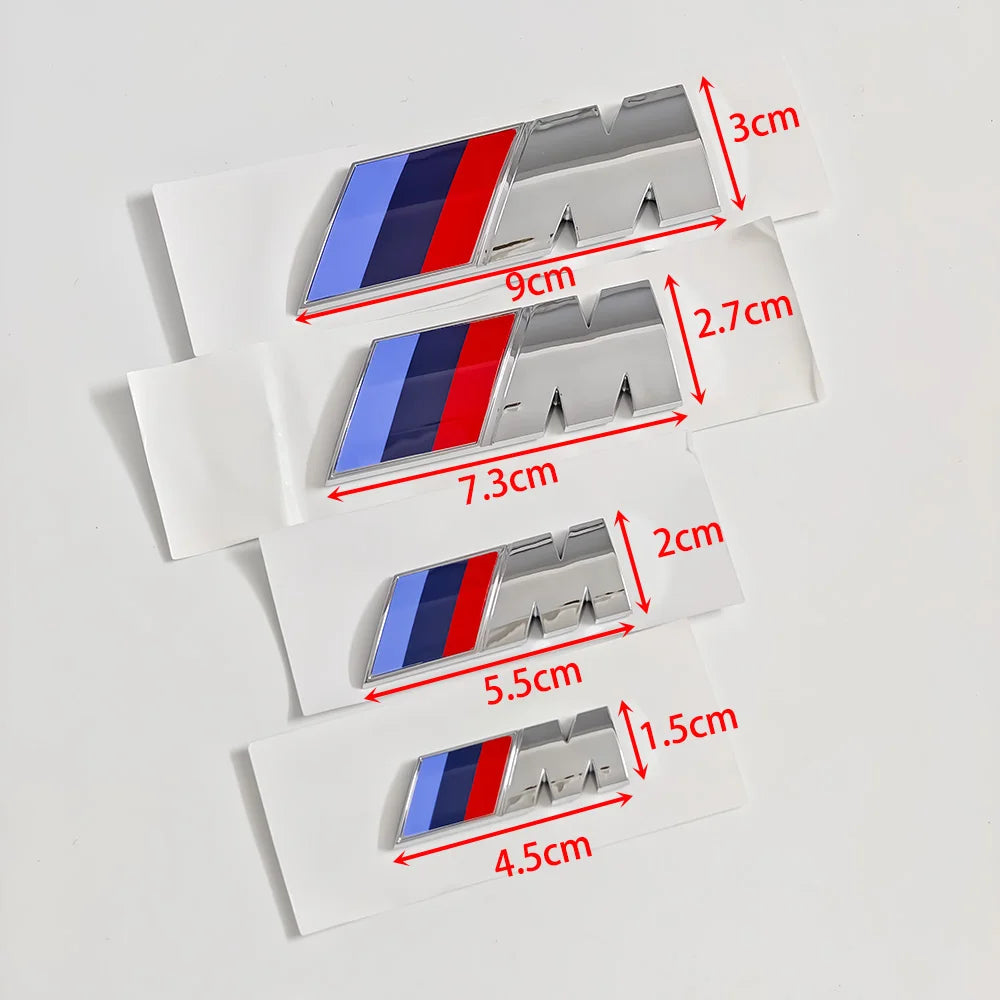 BMW M Logo Fender & Trunk Badge Emblem | Single or Pair | Multiple Sizes & Colours