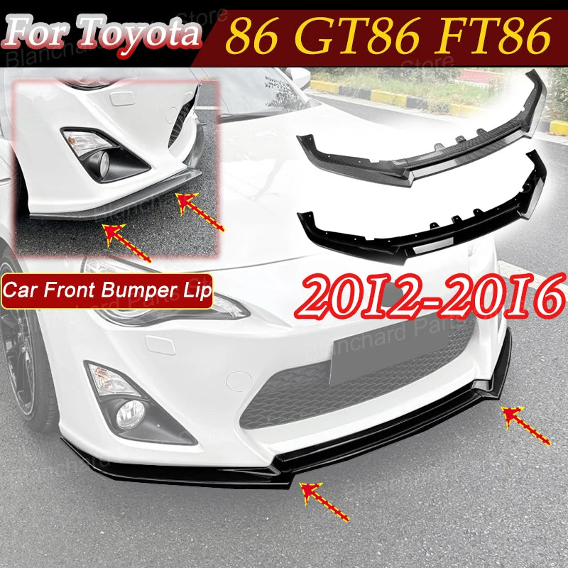 Toyota Front Lip Splitter Spoiler Diffuser for GT86 FT86 2012-2016
