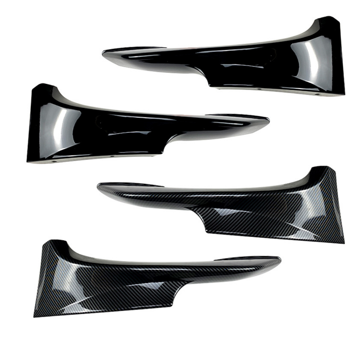 BMW 3 Series E92 E93 Front Bumper Lip Splitters - ABS Pair