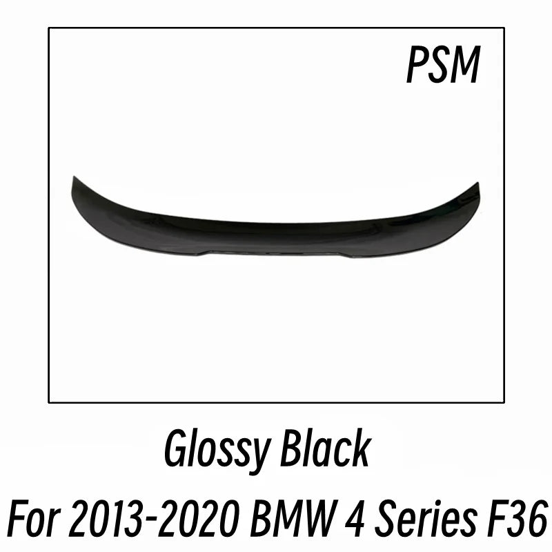BMW 4 Series F32 F33 F36 Rear Boot Spoiler - Sturdy Plastic Trim