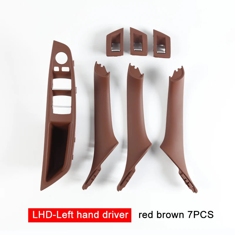 Inner Door Handle Panel Pull Trim Set – BMW 5 Series F10 F11 F18 2010–2017 | 7 Piece | LHD & RHD