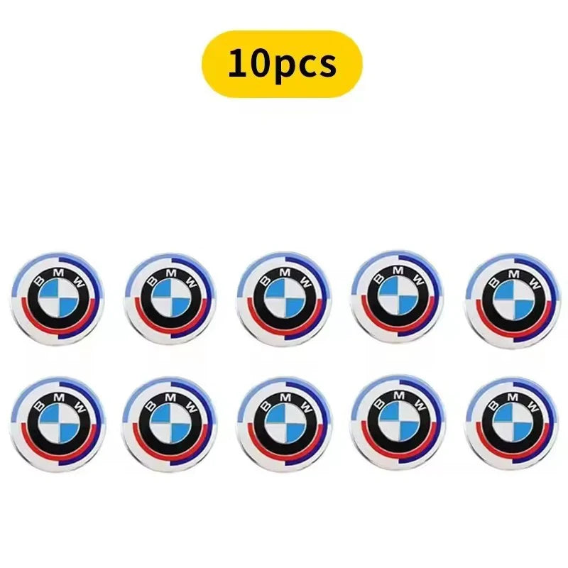 BMW Key Fob Emblem Sticker | 11mm & 14mm | M, Blue White, Kith & Anniversary | 2–20 Pack