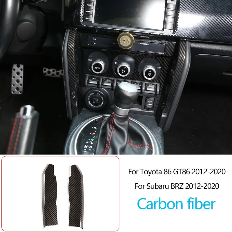 Owntycar ABS Carbon Fiber Shift Armrest Panel for Subaru BRZ and Toyota 86