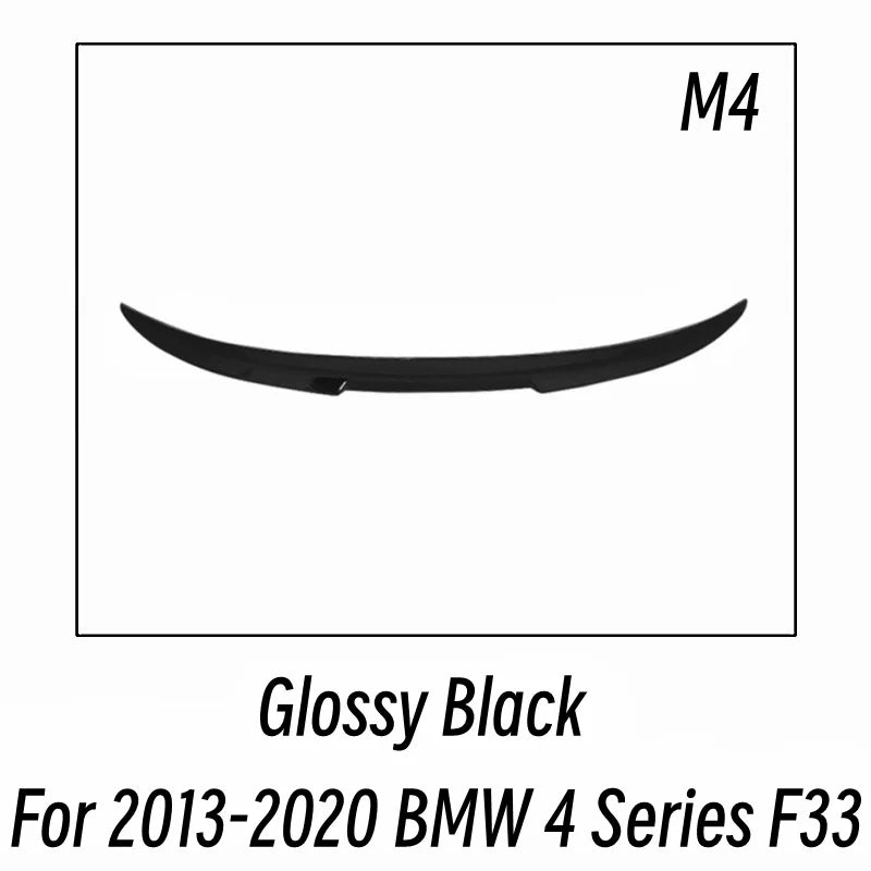 BMW 4 Series F32 F33 F36 Rear Boot Spoiler - Sturdy Plastic Trim