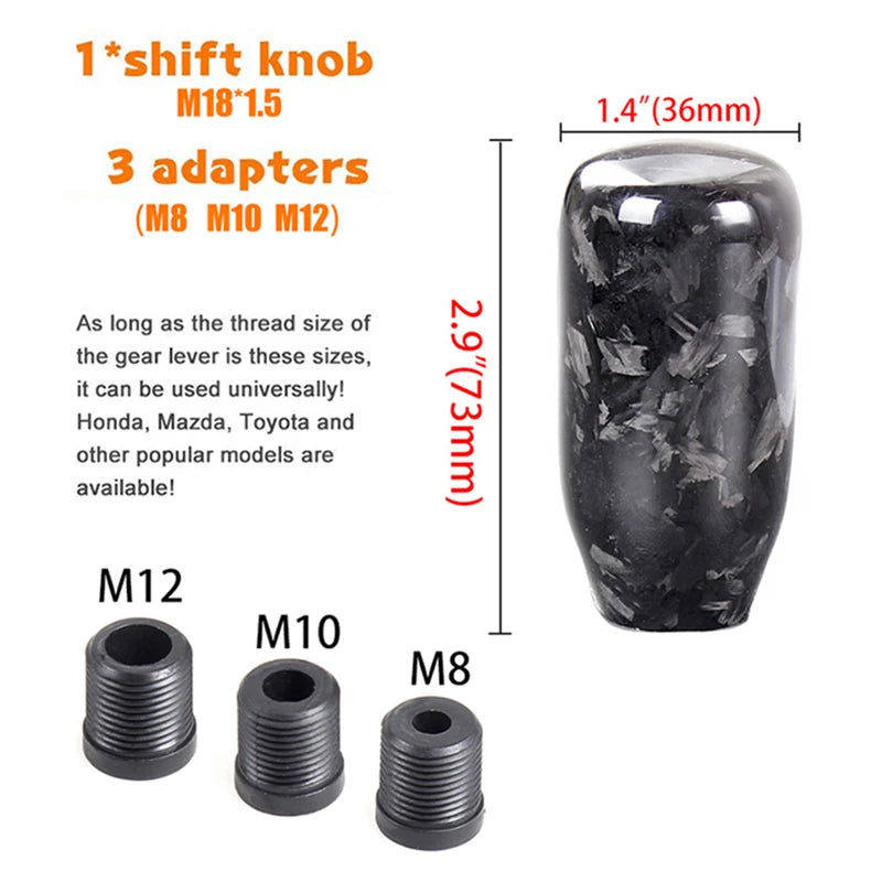 BMW Carbon Fiber Gear Shift Knob For Multiple BMW Models