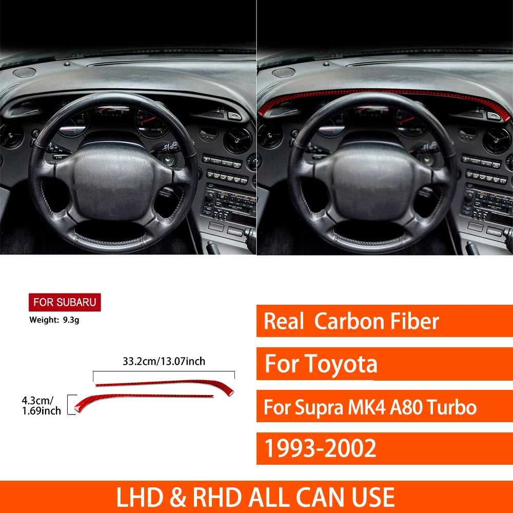 Toyota Supra MK4 JZA80 Turbo Speedometer Panel Carbon Fiber Sticker 1993-1999