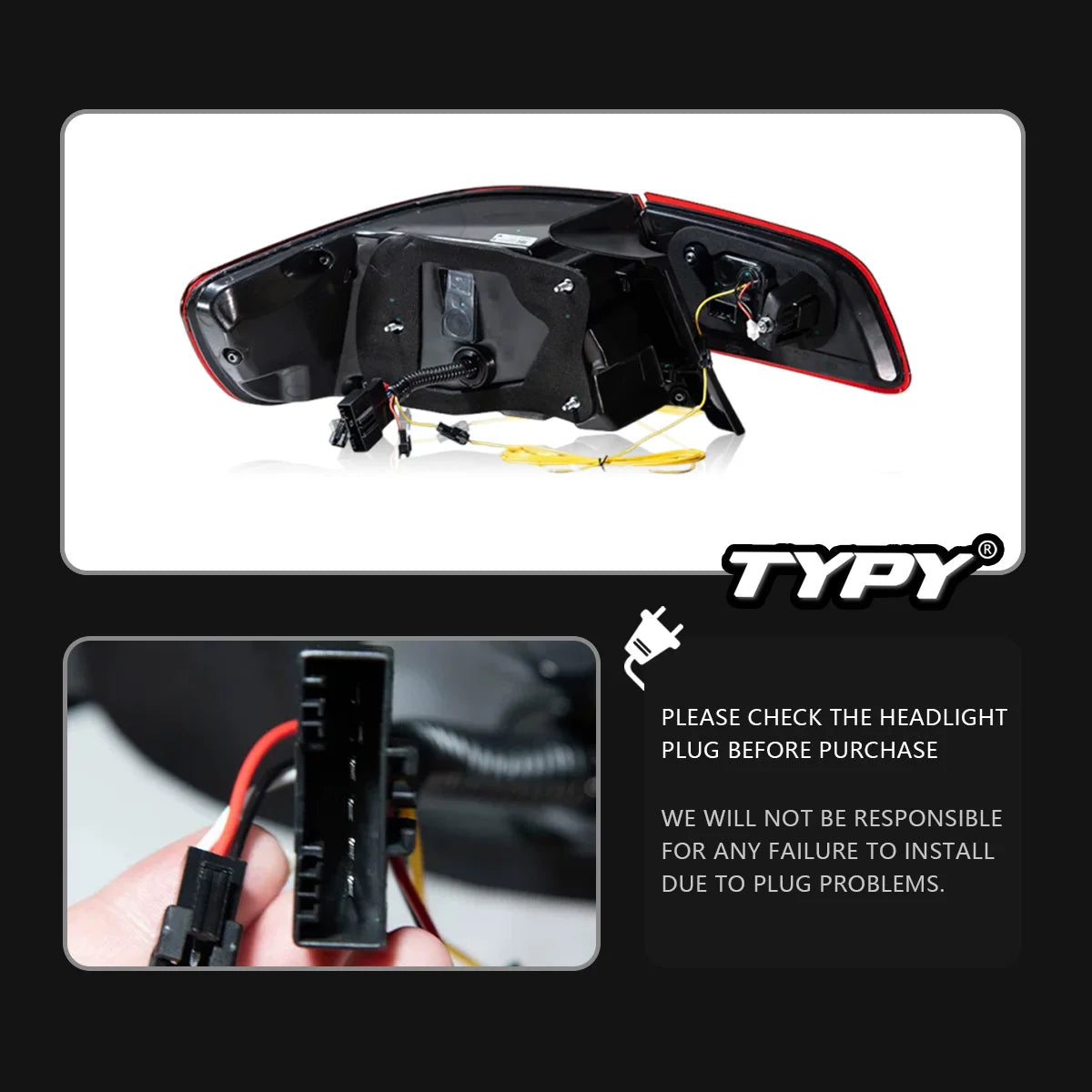 BMW LED Taillights Assembly With Dynamic DRL For E92 3 Series 2005-2013