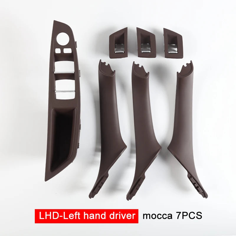 Inner Door Handle Panel Pull Trim Set – BMW 5 Series F10 F11 F18 2010–2017 | 7 Piece | LHD & RHD